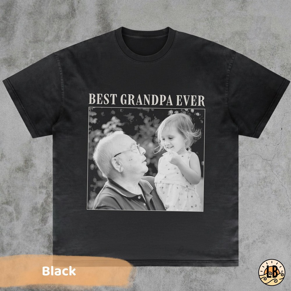 Best-Grandpa-Ever-Custom-Photo-Shirt-Vintage-Grandpa-Gift-from-Kids-Best-Grandpa-Ever-Custom-Photo-Shirt-Vintage-Grandpa-Gift-from-Kids-2 Best Grandpa Ever Custom Photo Shirt - Vintage Grandpa Gift from Kids 1