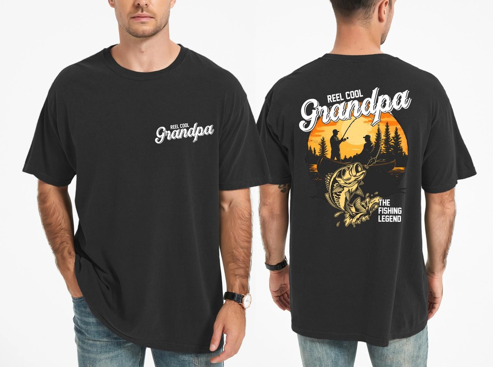 Comfort Colors Fathers Day Shirt, Grandpa And Dad Tshirt, Fishing Dad Top, Fisherman Dad Tee, Fathers Day Gift, Holiday Outfit 5 Comfort Colors Fathers Day Shirt, Grandpa And Dad Tshirt, Fishing Dad Top, Fisherman Dad Tee, Fathers Day Gift, Holiday Outfit