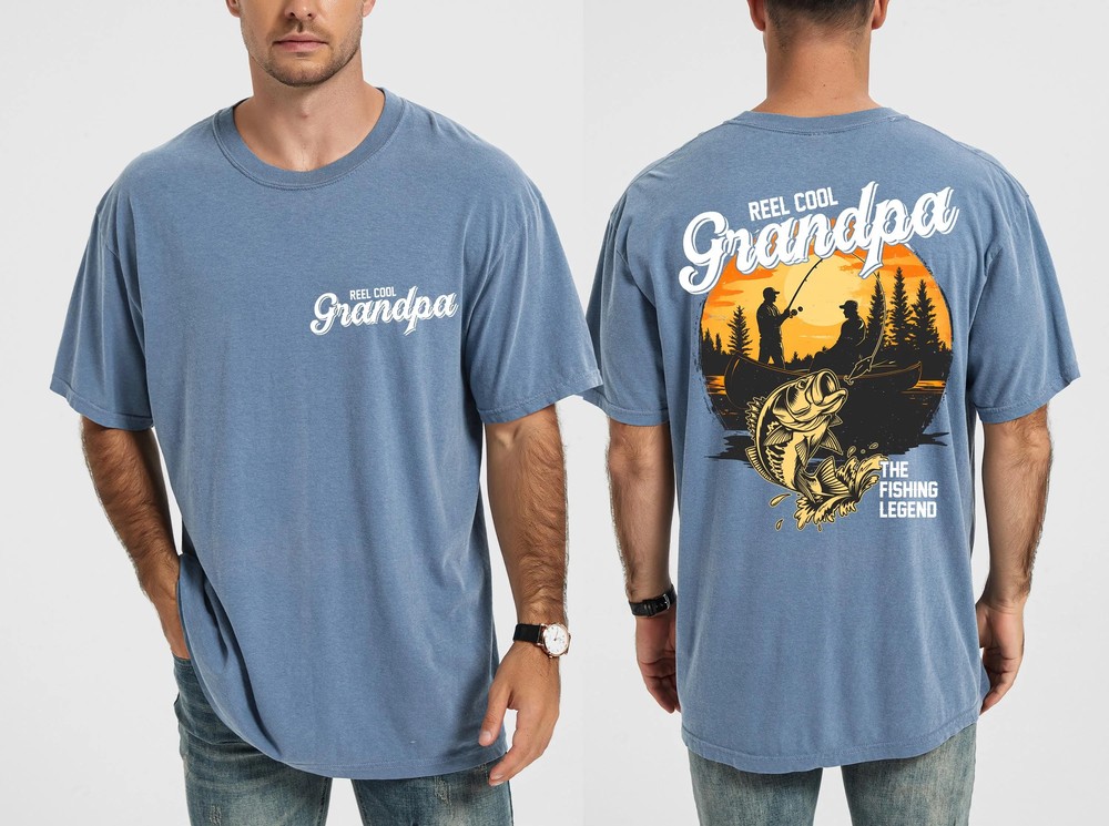 Comfort-Colors-Fathers-Day-Shirt-Grandpa-And-Dad-Tshirt-Fishing-Dad-Top-Fisherman-Dad-Tee-Fathers-Day-Gift-Holiday-Outfit-2 Comfort Colors Fathers Day Shirt, Grandpa And Dad Tshirt, Fishing Dad Top, Fisherman Dad Tee, Fathers Day Gift, Holiday Outfit 1