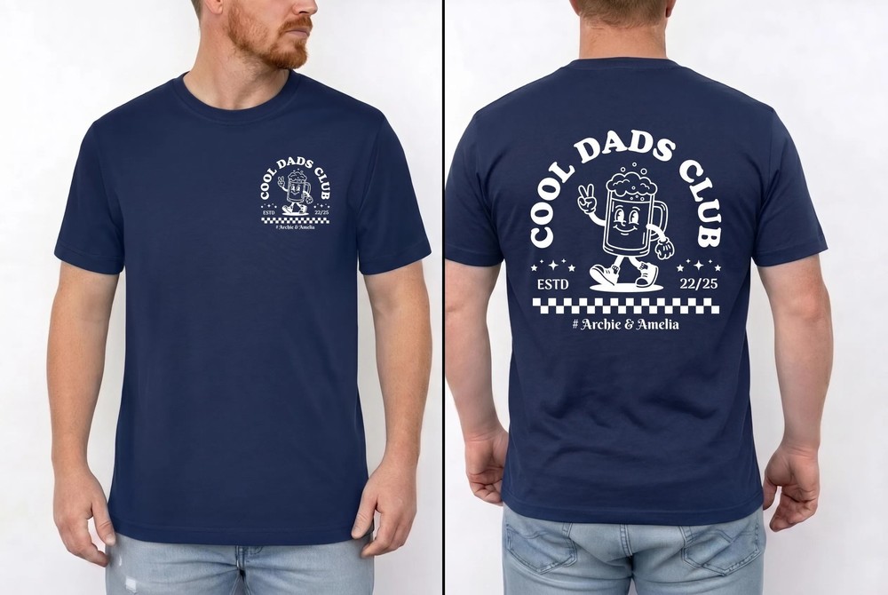 Cool-Dads-Club-T-Shirt-Custom-Dad-Est-Date-Printed-Shirt-Still-Cool-Just-Tired-Tops-Best-Dad-Ever-Tee-Fathers-Day-Gift-New-Dad-Gifts-3 Cool Dads Club T-Shirt, Custom Dad Est Date Printed Shirt, Still Cool Just Tired Tops, Best Dad Ever Tee, Fathers Day Gift, New Dad Gifts 2