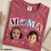 Custom Baby Faces Photo Shirt - Personalized Mama Gift with Names 4 Custom Baby Faces Photo Shirt - Personalized Mama Gift with Names 4