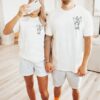 Custom Dad Line Art Shirt - Personalized Photo Portrait 1 Custom Dad Line Art Shirt - Personalized Photo Portrait 1
