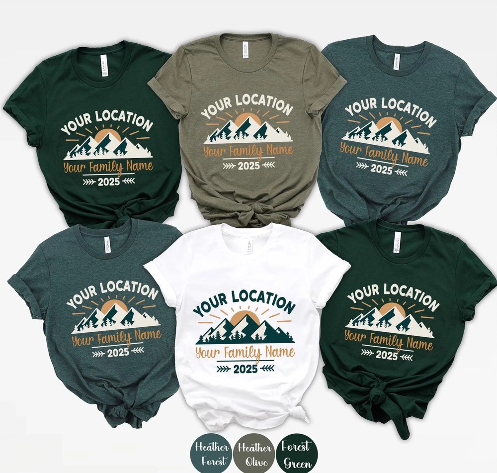 Custom Family Vacation 2026 - Matching Mountain Trip Tees 3 Custom Family Vacation 2026 - Matching Mountain Trip Tees
