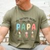 Custom Grandkids Name Grandpa Shirt - Father's Day Papa Tee 4 Custom Grandkids Name Grandpa Shirt - Father's Day Papa Tee 4