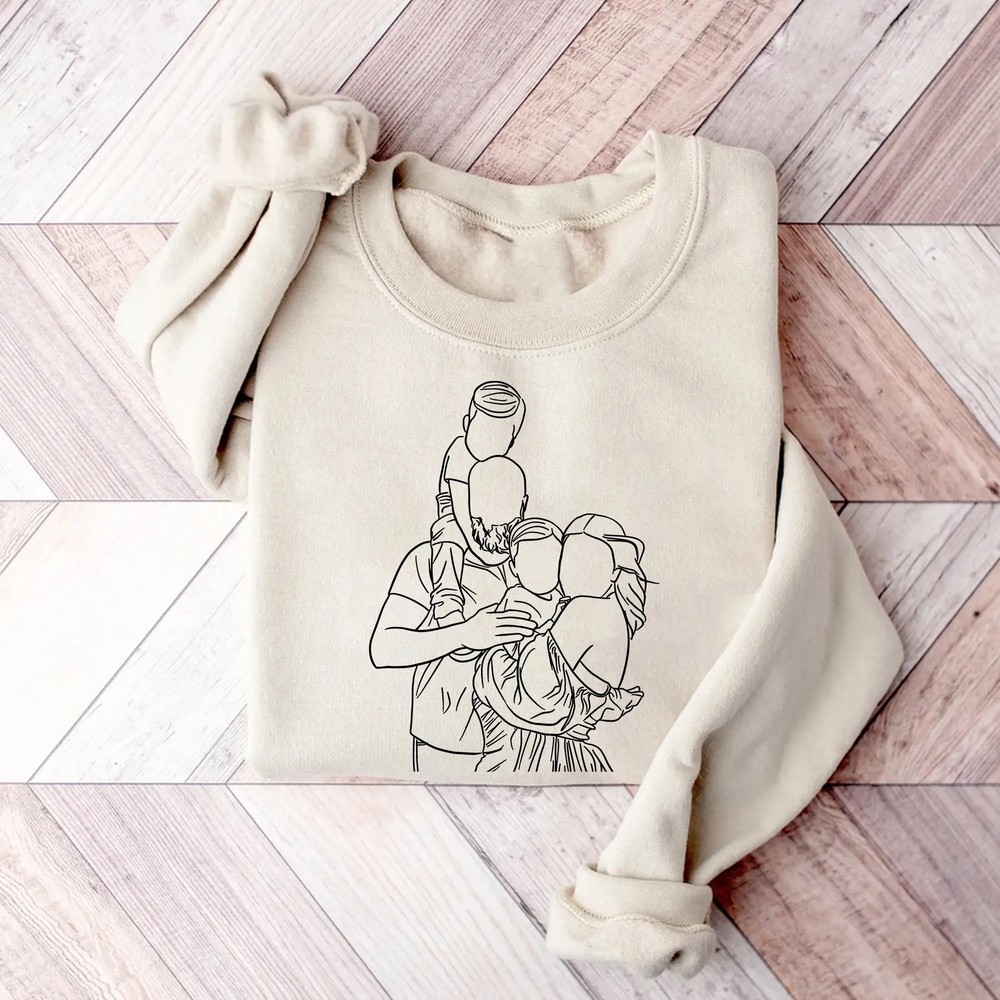 Custom-Line-Portrait-Shirt-Minimalist-Family-Photo-Gift-Custom-Line-Portrait-Shirt-Minimalist-Family-Photo-Gift-5 Custom Line Portrait Shirt - Minimalist Family Photo Gift 4