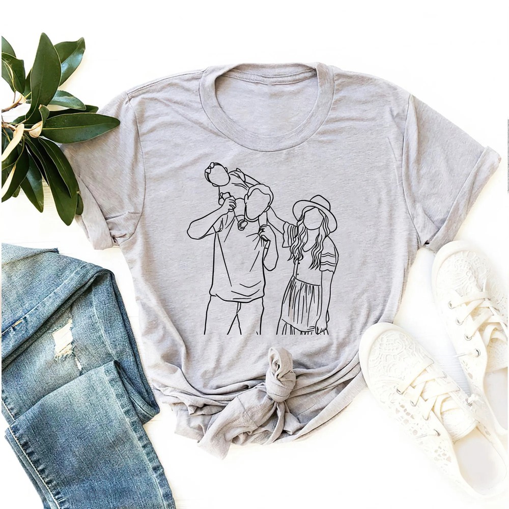 Custom-Line-Portrait-Shirt-Minimalist-Family-Photo-Gift-Custom-Line-Portrait-Shirt-Minimalist-Family-Photo-Gift-7 Custom Line Portrait Shirt - Minimalist Family Photo Gift 6