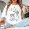 Custom Mama Photo Shirt - Personalized Mom Portrait from Photo 4 Custom Mama Photo Shirt - Personalized Mom Portrait from Photo 4