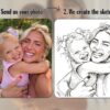 Custom Mama Photo Shirt - Personalized Mom Portrait from Photo 5 Custom Mama Photo Shirt - Personalized Mom Portrait from Photo 5
