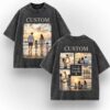 Custom Photo Collage Washed Shirt - Front and Back Picture Print 1 Custom Photo Collage Washed Shirt - Front and Back Picture Print 1