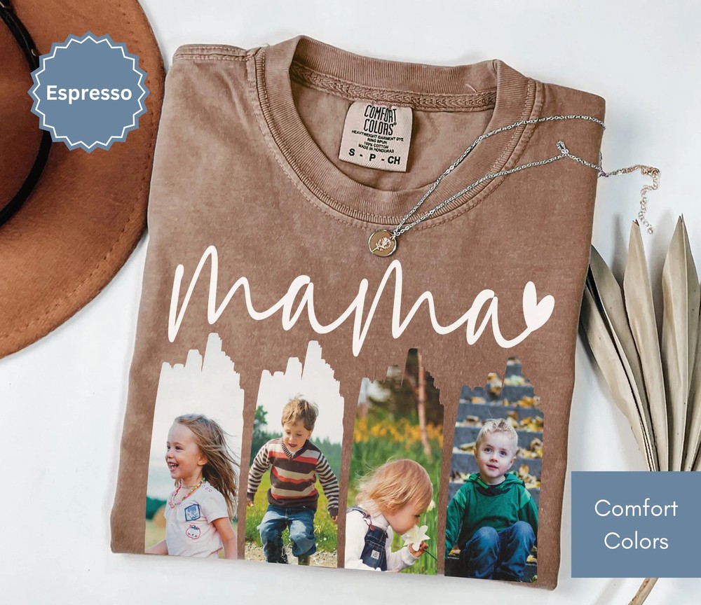 Custom-Picture-Gift-for-Mama-Personalized-Birthday-Mom-Custom-Picture-Gift-for-Mama-Personalized-Birthday-Mom-T-Shirt-2 Custom Picture Gift for Mama - Personalized Birthday Mom T-Shirt 1