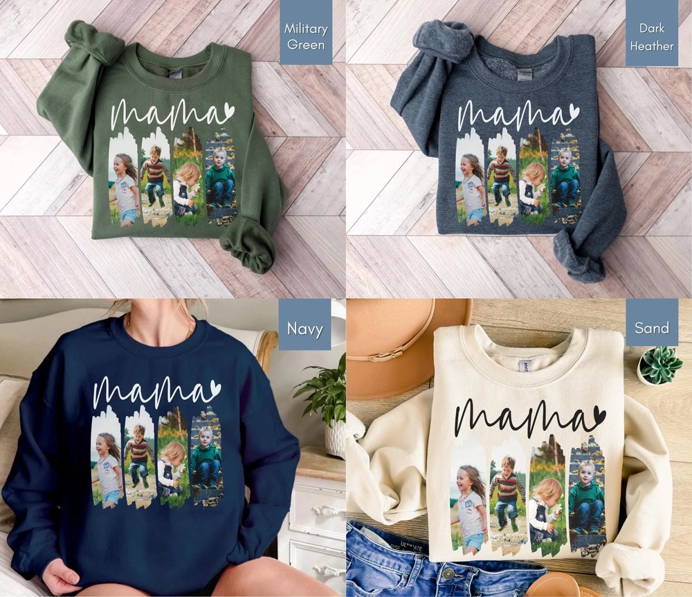 Custom-Picture-Gift-for-Mama-Personalized-Birthday-Mom-Custom-Picture-Gift-for-Mama-Personalized-Birthday-Mom-T-Shirt-3 Custom Picture Gift for Mama - Personalized Birthday Mom T-Shirt 2
