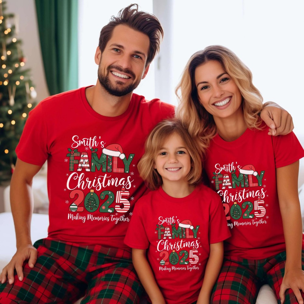 Family Christmas 2025 Shirt - Christmas Matching T-Shirt 7 Family Christmas 2025 Shirt - Christmas Matching T-Shirt