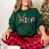 Family Christmas Name Shirt - Doodle Alphabet Xmas Sweatshirt 2