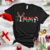 Family Christmas Name Shirt - Doodle Alphabet Xmas Sweatshirt 4