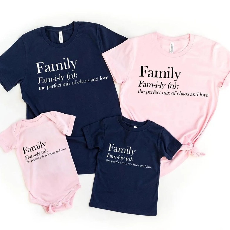 Family Definition Shirt - Chaos and Love Matching Family Tee 2 Family Definition Shirt - Chaos and Love Matching Family Tee