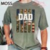 Faux Patchwork Camo Patriotic Dad Unisex Comfort Colors Shirt, American Flag Dad Tee, Est 2026 Father Gift Shirt