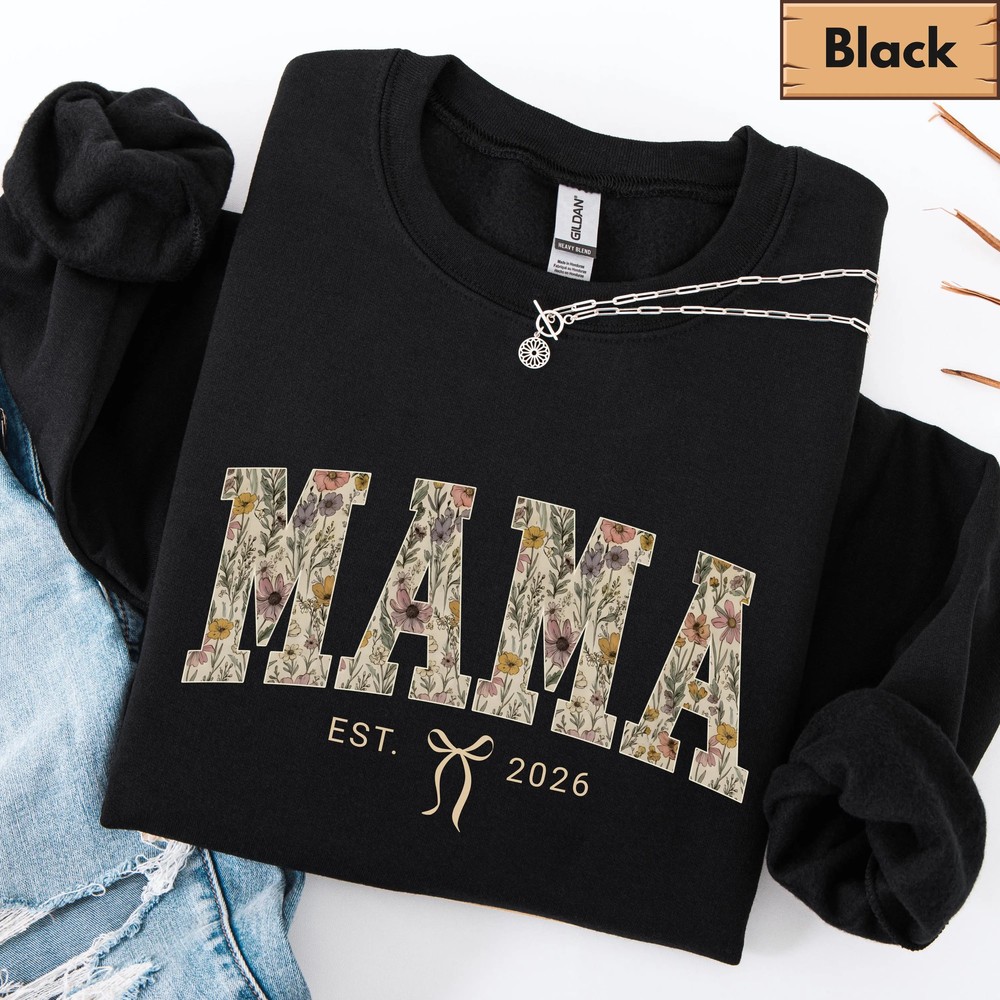 Floral Mama Sweatshirt - Retro Cute Mom Hoodie - Mother's Day Gift 8 Floral Mama Sweatshirt - Retro Cute Mom Hoodie - Mother's Day Gift