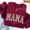 Floral Mama Sweatshirt - Retro Cute Mom Hoodie - Mother's Day Gift 4 Floral Mama Sweatshirt - Retro Cute Mom Hoodie - Mother's Day Gift 4