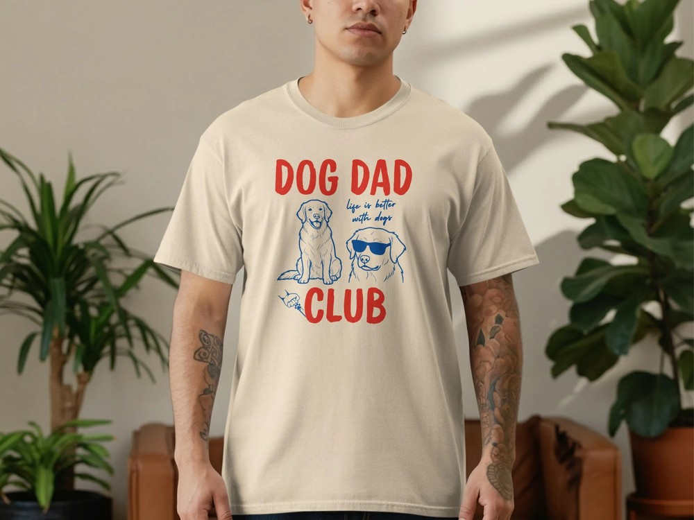 Golden-Retriever-Dog-Dad-Club-Modern-Artsy-Dog-Lover-Golden-Retriever-Dog-Dad-Club-Modern-Artsy-Dog-Lover-Shirt-2 Golden Retriever Dog Dad Club - Modern Artsy Dog Lover Shirt 1