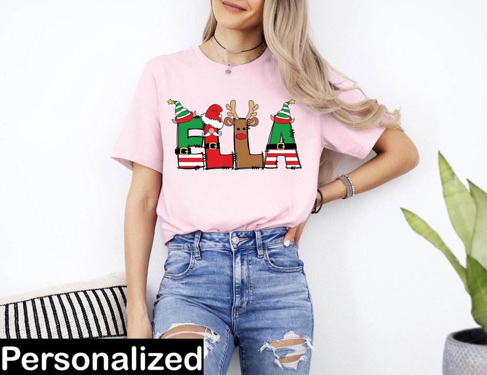 Monogram-Family-Christmas-Shirt-Personalized-Mom-Dad-Xmas-Monogram-Family-Christmas-Shirt-Personalized-Mom-Dad-Xmas-Tee-3 Monogram Family Christmas Shirt - Personalized Mom Dad Xmas Tee 2