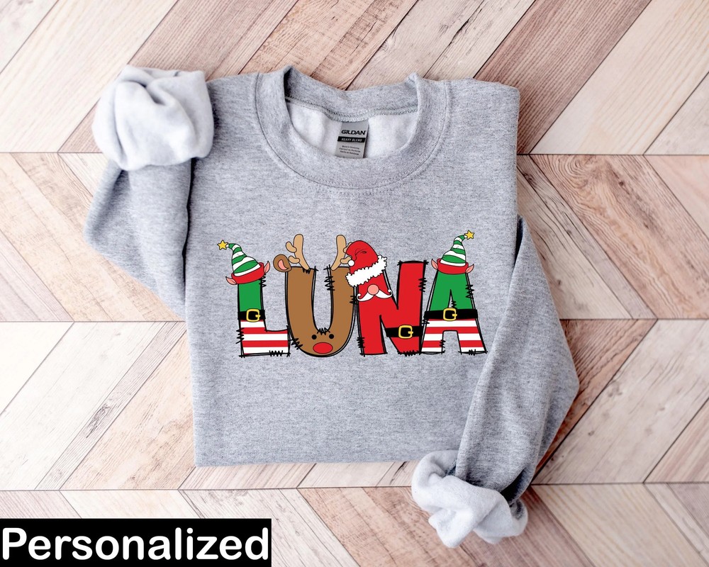 Monogram-Family-Christmas-Shirt-Personalized-Mom-Dad-Xmas-Monogram-Family-Christmas-Shirt-Personalized-Mom-Dad-Xmas-Tee-5 Monogram Family Christmas Shirt - Personalized Mom Dad Xmas Tee 4