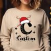 Monogrammed Family Christmas Sweatshirt - Custom Name Gift 1 Monogrammed Family Christmas Sweatshirt - Custom Name Gift 1