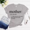 Mother Definition Shirt - Best Mom Ever Gift - Minimalist Mother's Day Tee 2 Mother Definition Shirt - Best Mom Ever Gift - Minimalist Mother's Day Tee 2