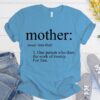 Mother Definition Shirt - Best Mom Ever Gift - Minimalist Mother's Day Tee 4 Mother Definition Shirt - Best Mom Ever Gift - Minimalist Mother's Day Tee 4