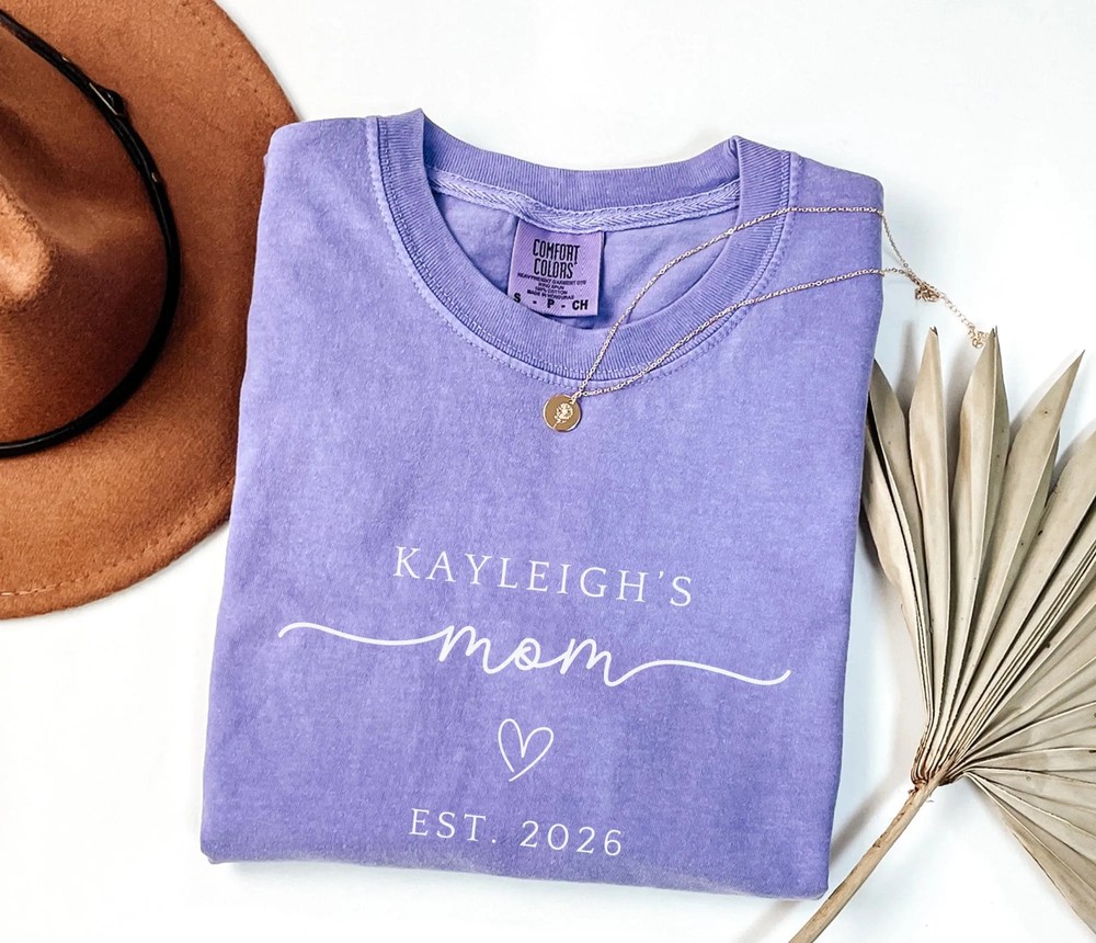 New-Mom-Est-Year-Personalized-Shirt-Mom-To-Be-Mothers-Day-Gift-New-Mom-Est-Year-Personalized-Shirt-Mom-To-Be-Mothers-Day-Gift-6 New Mom Est Year Personalized Shirt - Mom To Be Mother's Day Gift 5