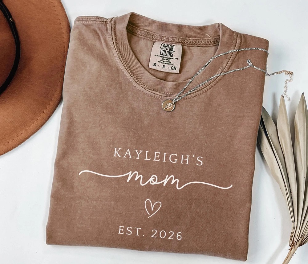 New-Mom-Est-Year-Personalized-Shirt-Mom-To-Be-Mothers-Day-Gift-New-Mom-Est-Year-Personalized-Shirt-Mom-To-Be-Mothers-Day-Gift-8 New Mom Est Year Personalized Shirt - Mom To Be Mother's Day Gift 7