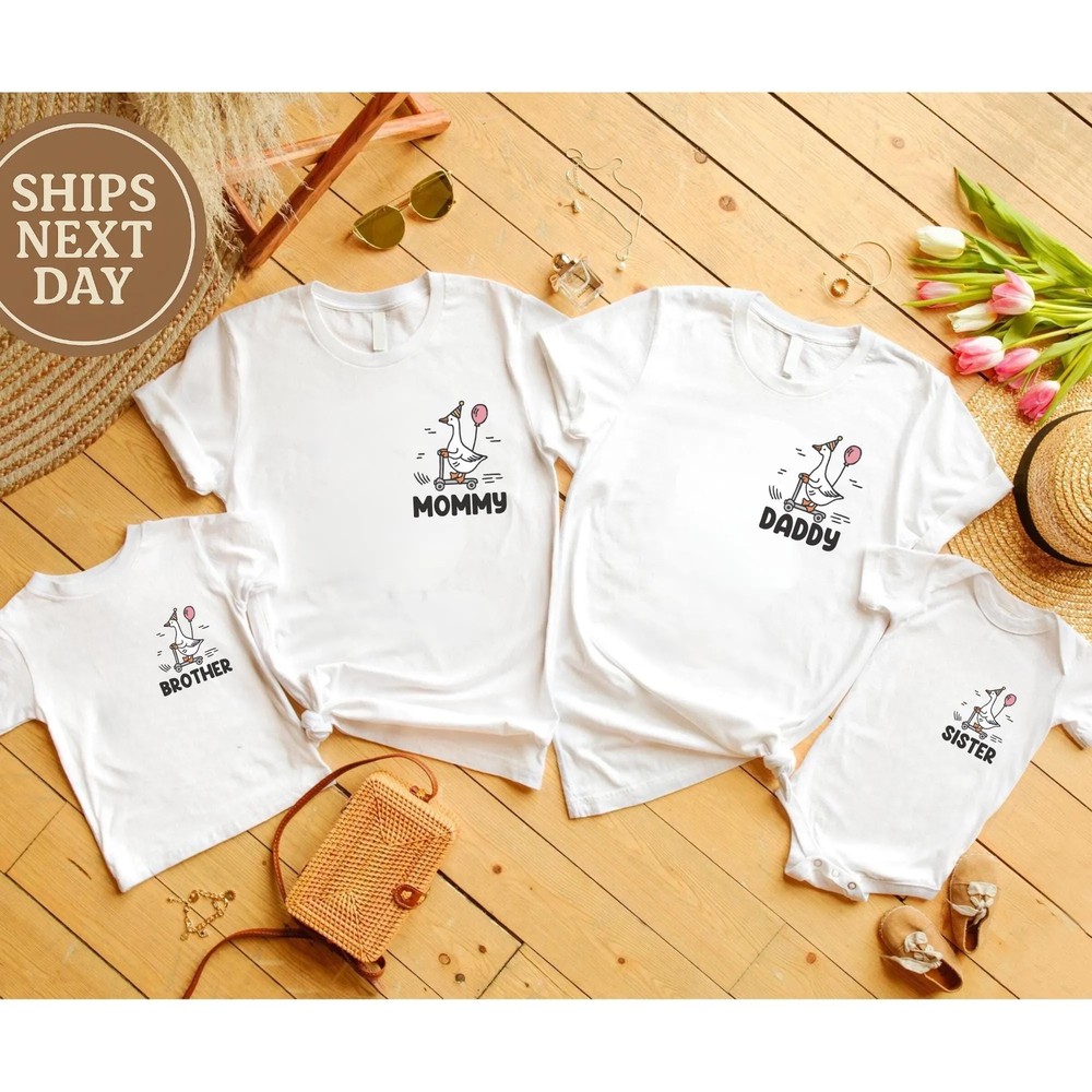 Party Goose On the Loose Shirt - Goose Birthday Family Matching Outfit 7 Party Goose On the Loose Shirt - Goose Birthday Family Matching Outfit