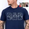Personalized Dad Outline Shirt - Custom Photo Portrait Tee 6 Personalized Dad Outline Shirt - Custom Photo Portrait Tee 6