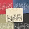 Personalized Dad Outline Shirt - Custom Photo Portrait Tee 9 Personalized Dad Outline Shirt - Custom Photo Portrait Tee 9