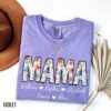Personalized Floral Mama Shirt - Custom Kids Names Mother's Day Tee 2 Personalized Floral Mama Shirt - Custom Kids Names Mother's Day Tee 2