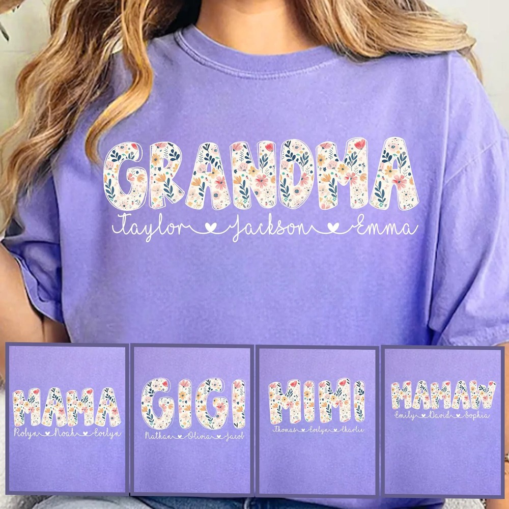 Personalized-Grandma-Shirt-with-Grandkids-Names-Floral-Mimi-Gigi-Personalized-Grandma-Shirt-with-Grandkids-Names-Floral-Mimi-Gigi-Tee-2 Personalized Grandma Shirt with Grandkids Names - Floral Mimi Gigi Tee 1