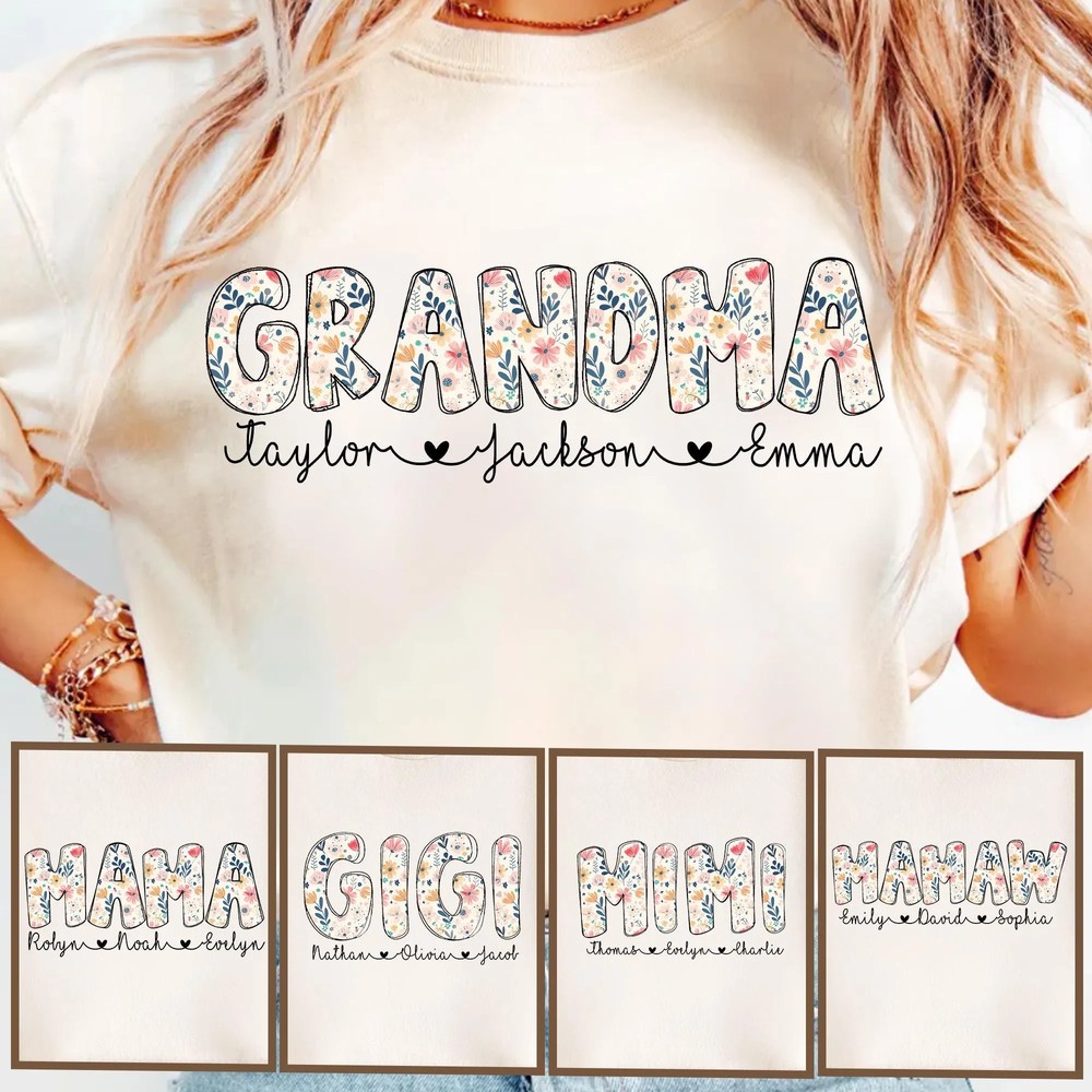 Personalized-Grandma-Shirt-with-Grandkids-Names-Floral-Mimi-Gigi-Personalized-Grandma-Shirt-with-Grandkids-Names-Floral-Mimi-Gigi-Tee-8 Personalized Grandma Shirt with Grandkids Names - Floral Mimi Gigi Tee 7