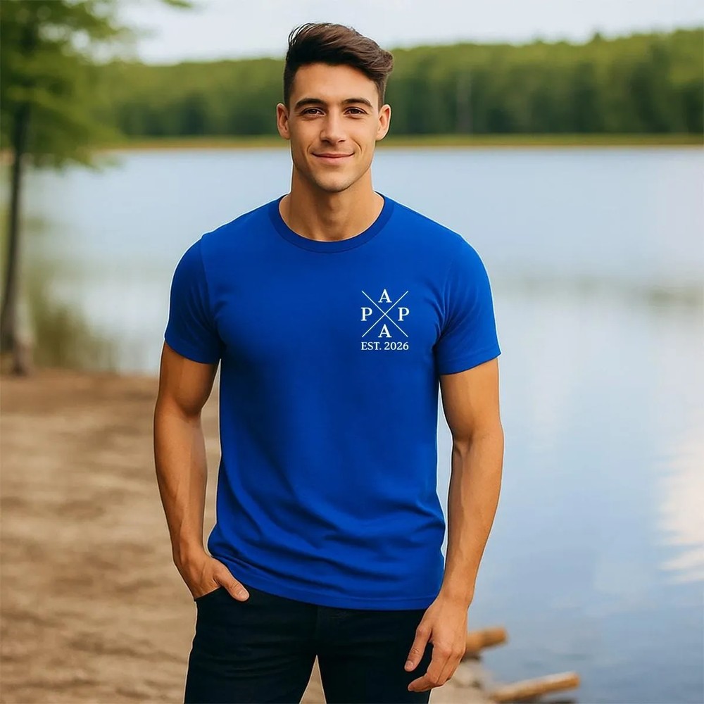 Personalized-mens-t-shirt-for-dad-with-childrens-names-and-birth-years-as-a-Fathers-Day-gift-6 Personalized men's t-shirt for dad with children's names and birth years as a Father's Day gift 5