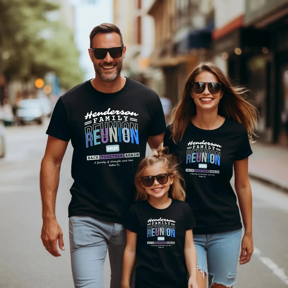 Vintage Style Family Reunion 2026 - Retro Custom Matching Tees 9 Vintage Style Family Reunion 2026 - Retro Custom Matching Tees