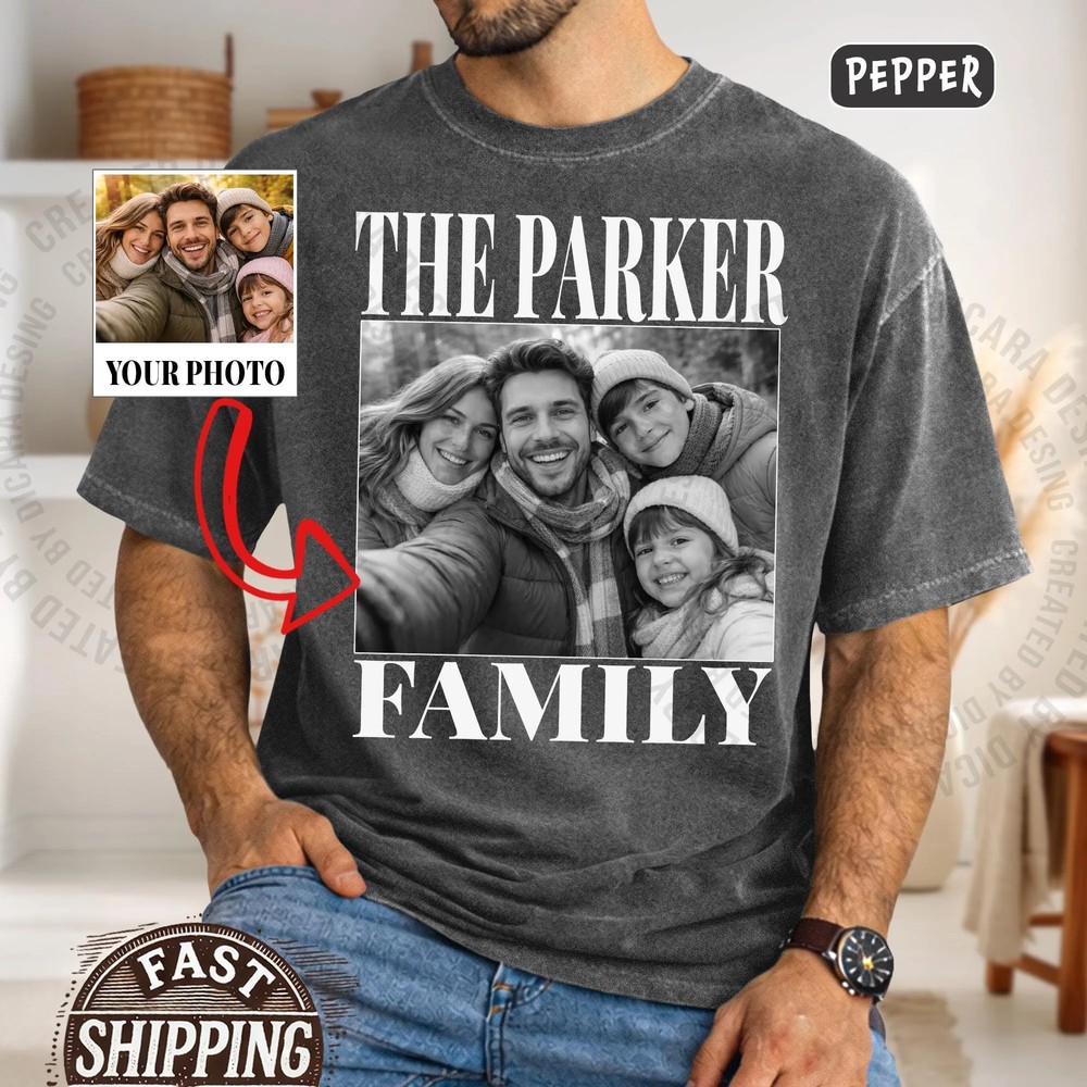 Personalized Family Name Picture Tee - Custom Comfort Colors® Gift 8 Personalized Family Name Picture Tee - Custom Comfort Colors® Gift